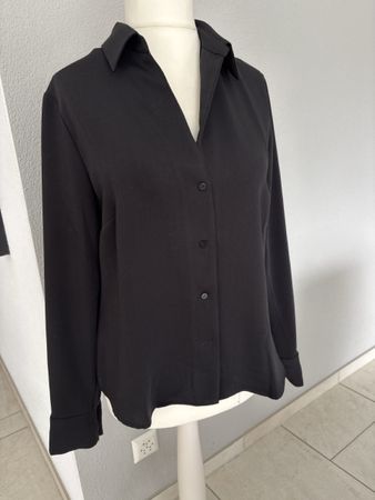 Elegante Mango Bluse, Grösse L, Schwarz