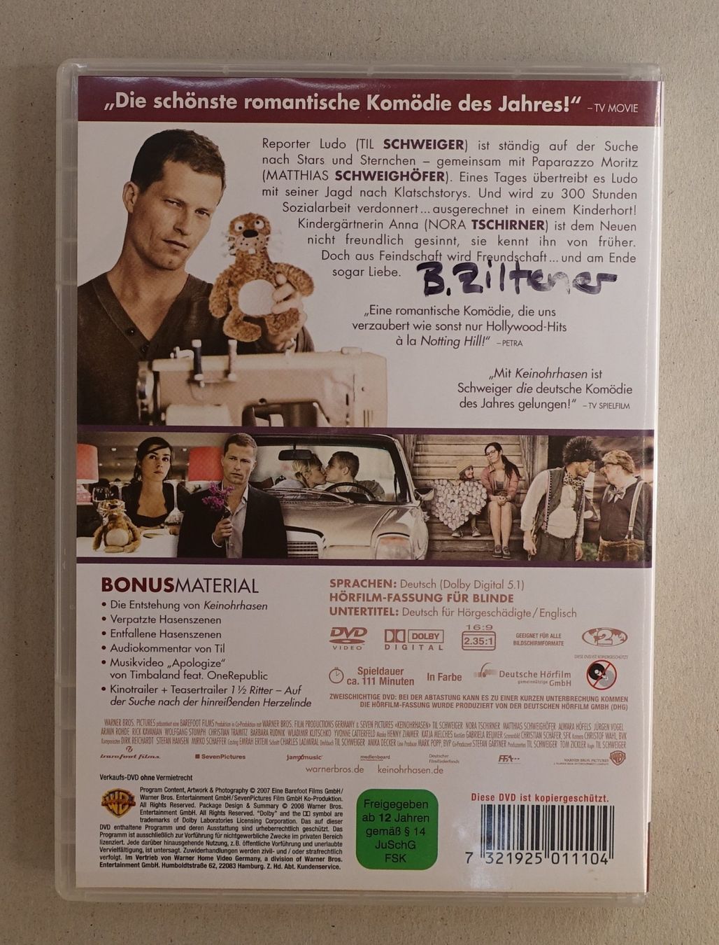 Alle DVDs: Keinohrhasen – Gebraucht aus Sessa von fraenklishop 1
