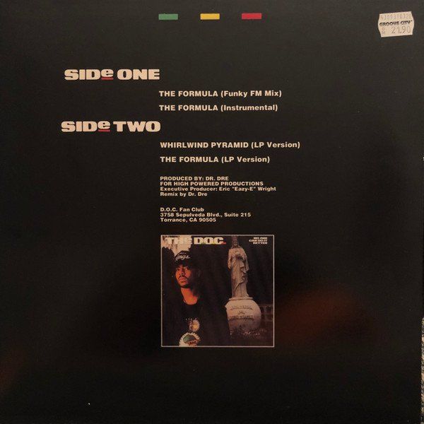Dischi in vinile: The D.O.C. – The Formula (12") – Usato da Genève venduto da jim.k 1