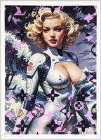 Death NYC Ed Pop Art Druck " Hokusai Wave Marilyn Monroe