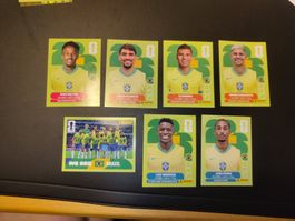🇧🇷 7x Panini Team Brazil - BRA 5,9,10,11,12,13,16