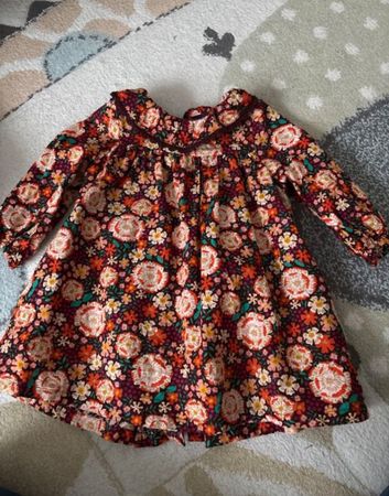 Du Pareil au Même Autumn Dress, 12 Months