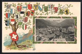 Passepartout-Lithographie Andermatt, Bli