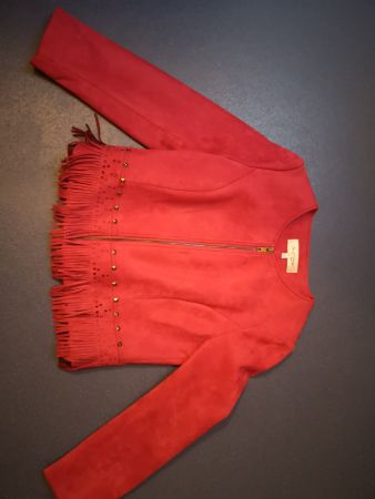 Jus d'orange Lederimitat Jacke neuwertig L