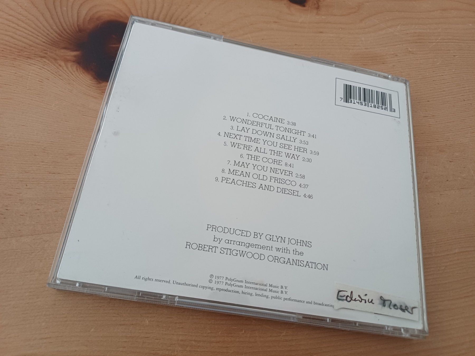 CDs: Eric Clapton - Slowhand (Remasters) – D'occasion à Jona par Rreto71 2