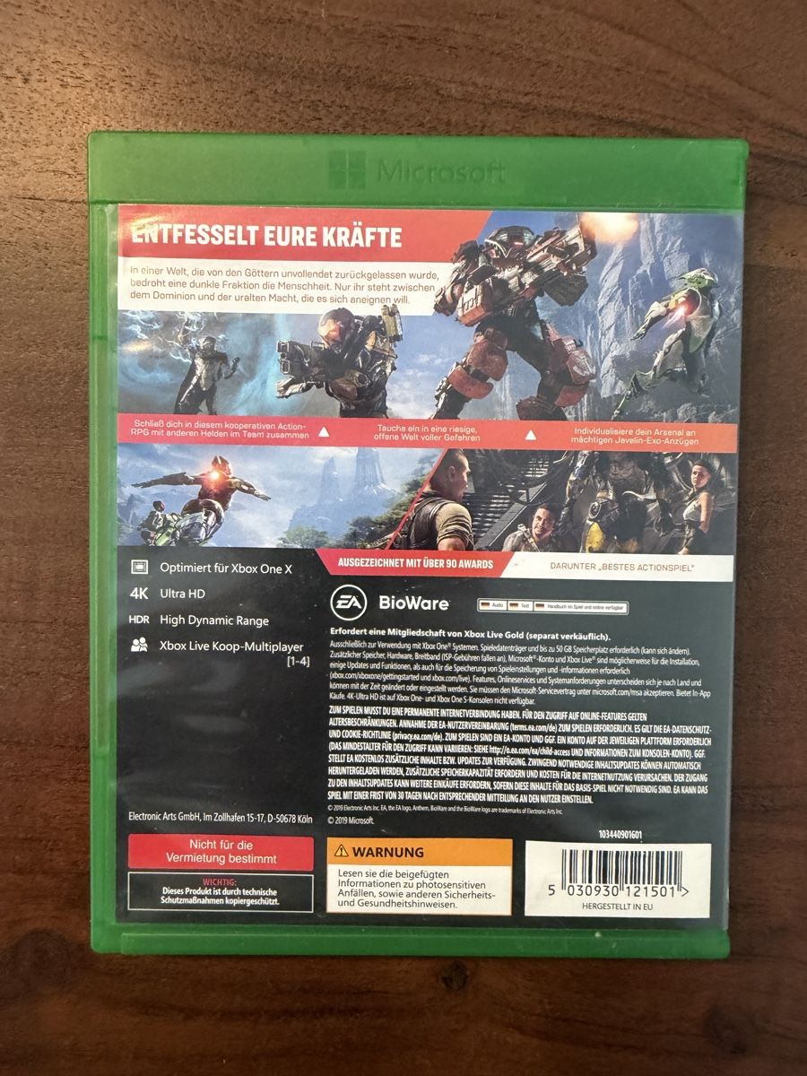 Microsoft Spiele: Anthem für Xbox One – Gebraucht aus Thunstetten von Virus_33 2