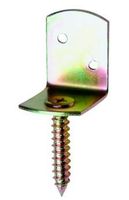 Flechtzaunhalter L-Form 38x32x30 verzinkt 24er Pack
