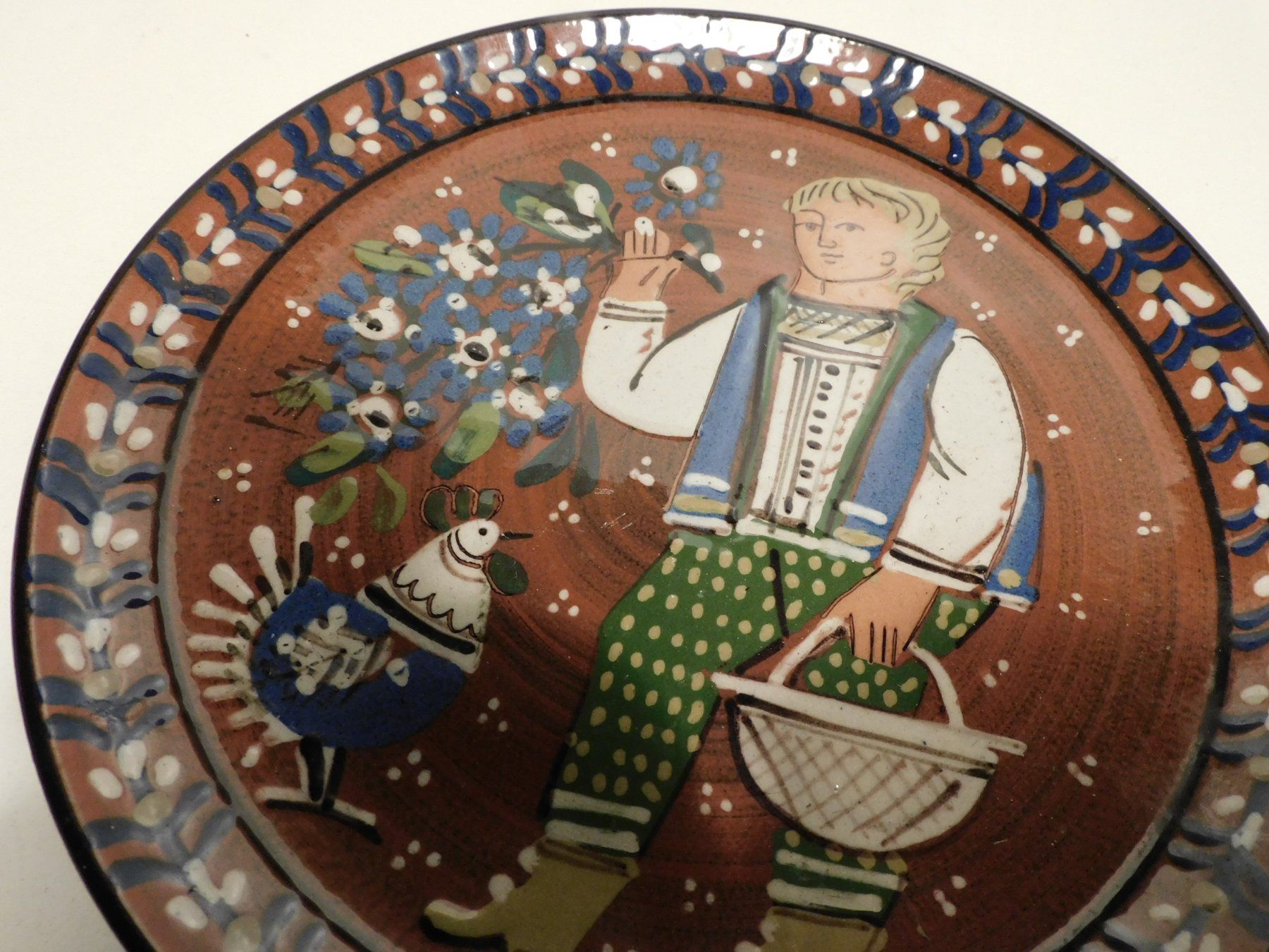 Teller: Sammelteller - Teller - Bauernkeramik - Wandteller – Gebraucht aus Sursee von 76 3