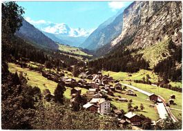 HERBRIGGEN (1263 m) im Mattertal, Wallis BREITHORN ce. 1970