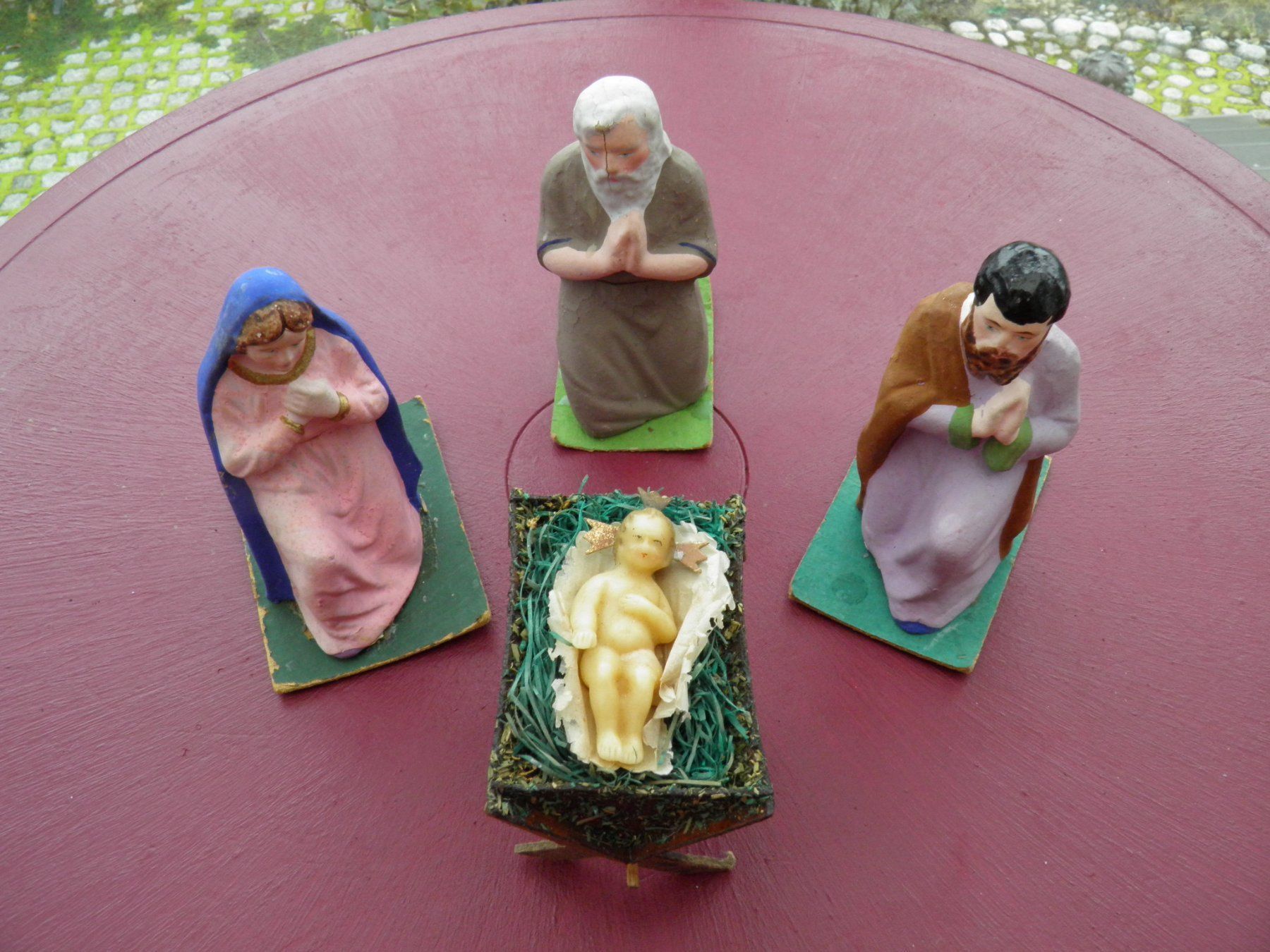 Figuren: Weihnachtsfiguren, antik, ca. 1929 – Gebraucht aus Wettingen von Marsoleum 1