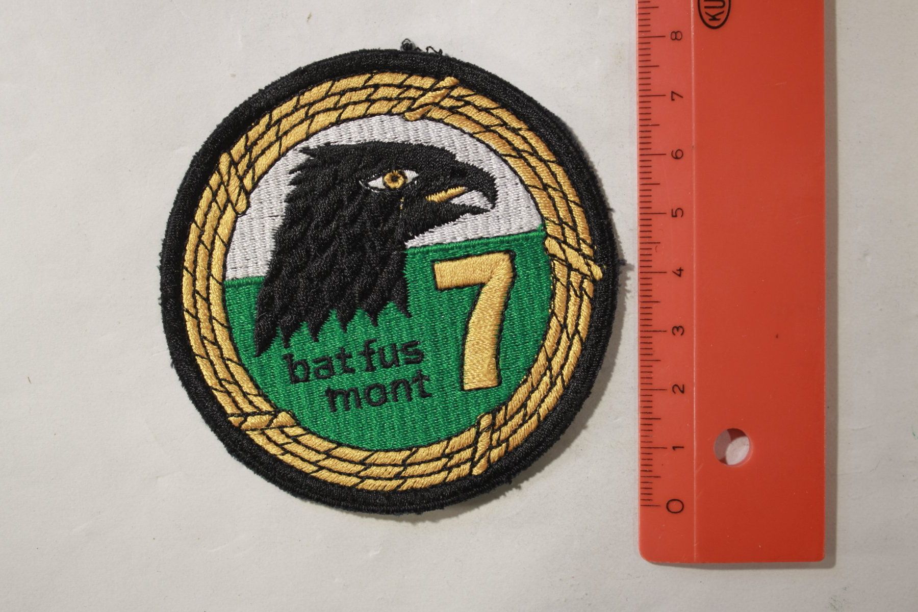 Schweizer Armee Patches: 7 bat noir – Gebraucht aus La plaine von 762