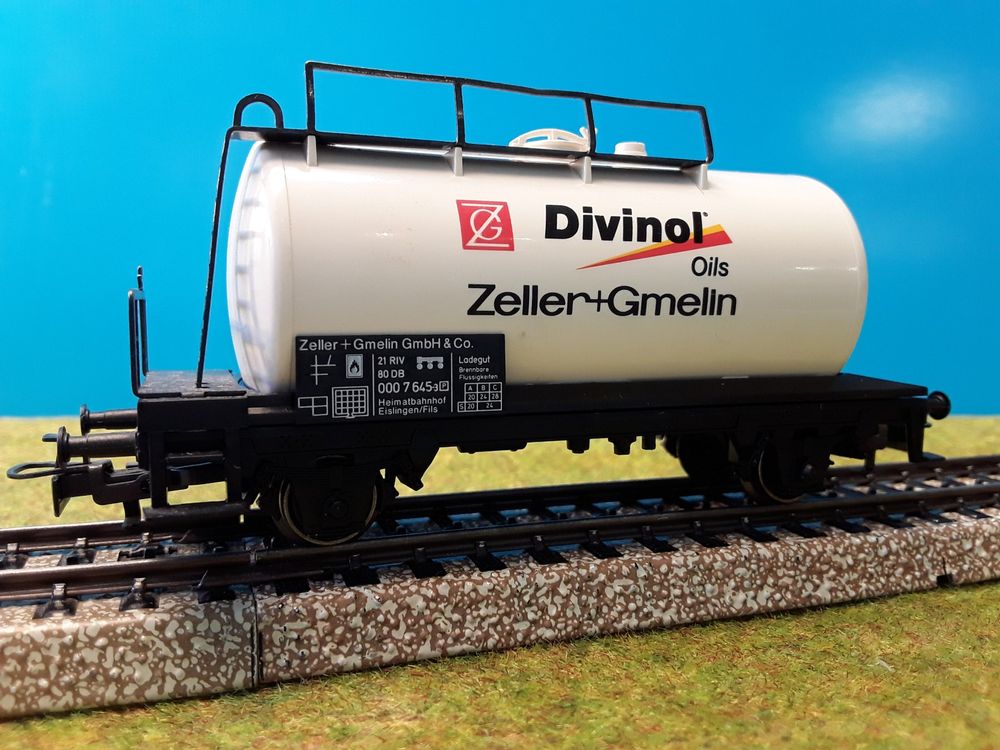 Kesselwagen _Tankwagen _ Divinol _ Zeller + Gmelin _ Spur H0 (Gebraucht ...