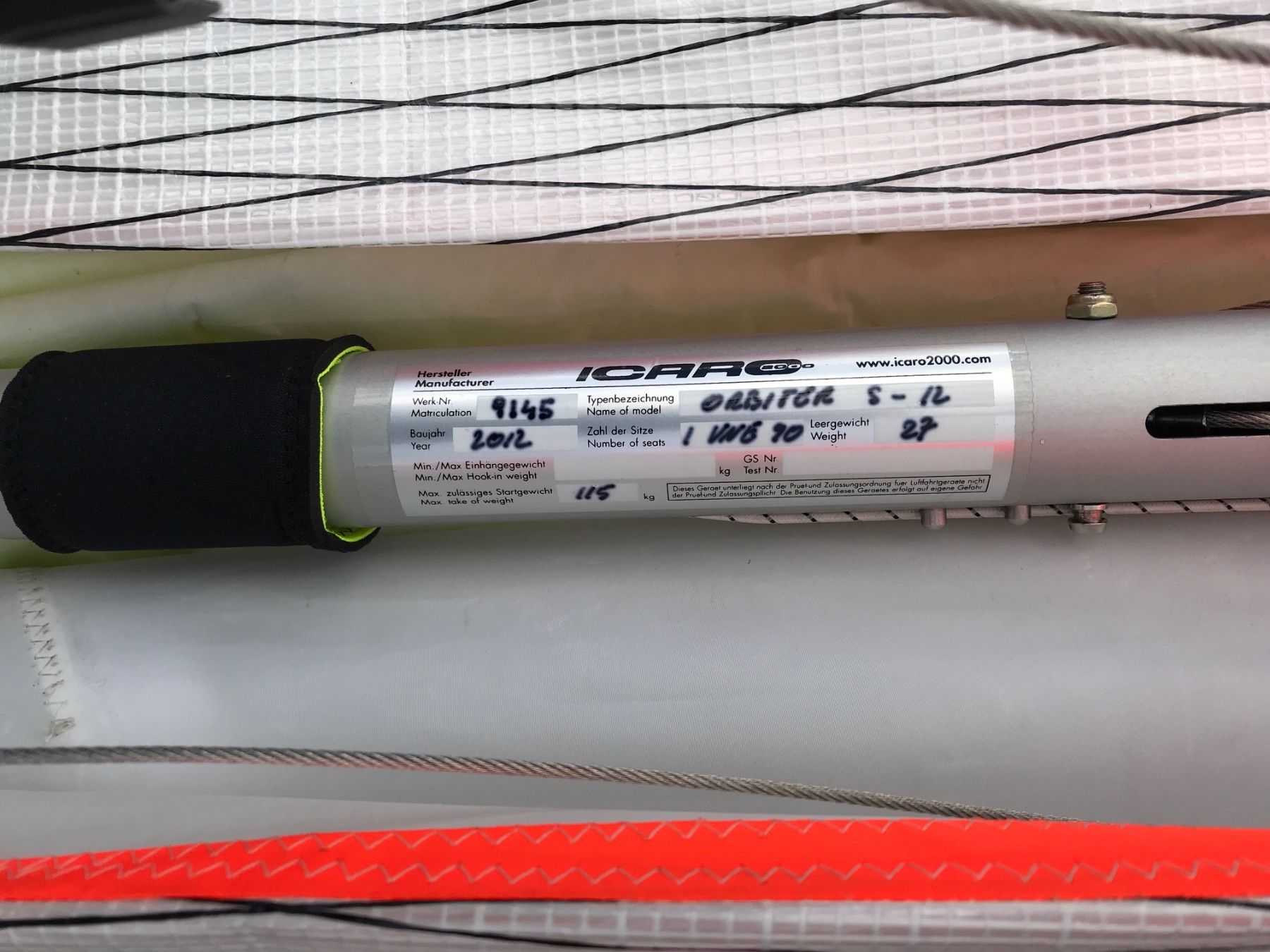 Sport dell'aria & Aquiloni: Delta Icaro 2000 Orbiter S – Usato da Biberist venduto da Rete4 2
