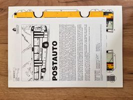 1 Modellbogen Pädagogischer Verlag Postauto
