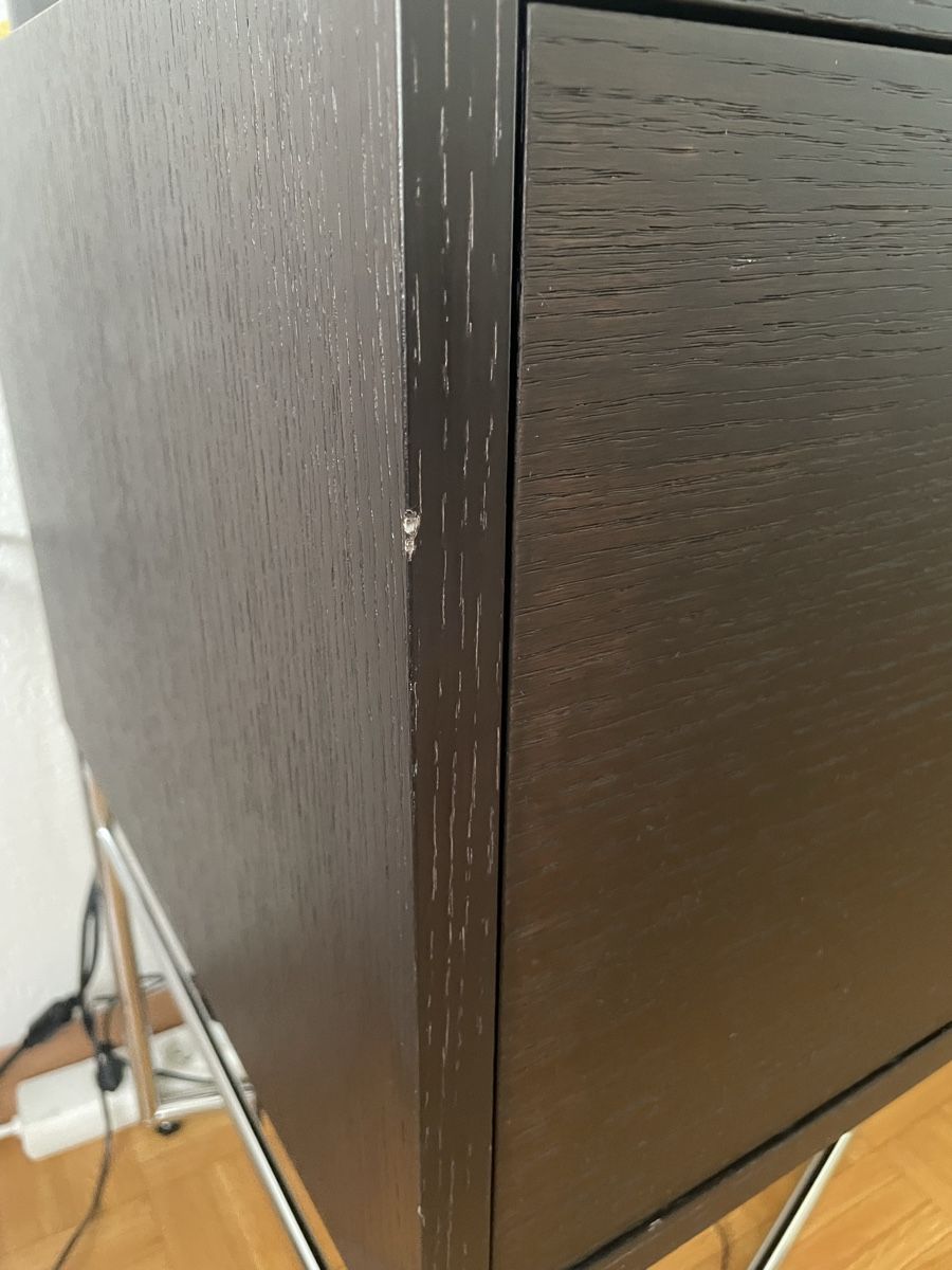 Credenze: Sideboard schwarz mit Metallgestell, gebraucht – Usato da Zürich venduto da Maggi1980 4
