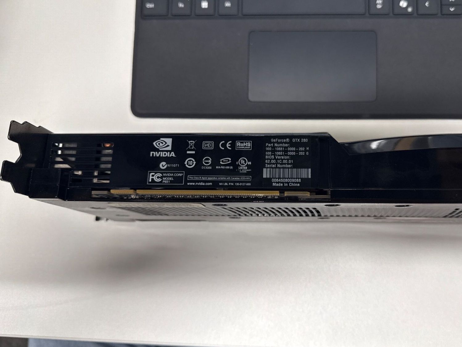 Nvidia Schede grafiche: EVGA GeForce GTX280 – Usato da Neerach venduto da Nummerschild16 1