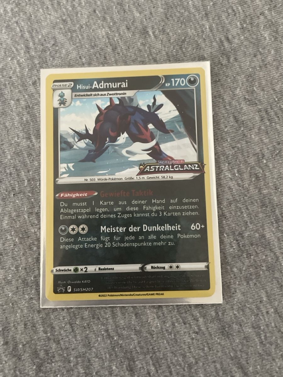 Pokémon Sammelbilder & Trading cards: Hisui-Admurai Astralglanz – Neu (gemäss Beschreibung) aus Flawil von Duft-Alchemist