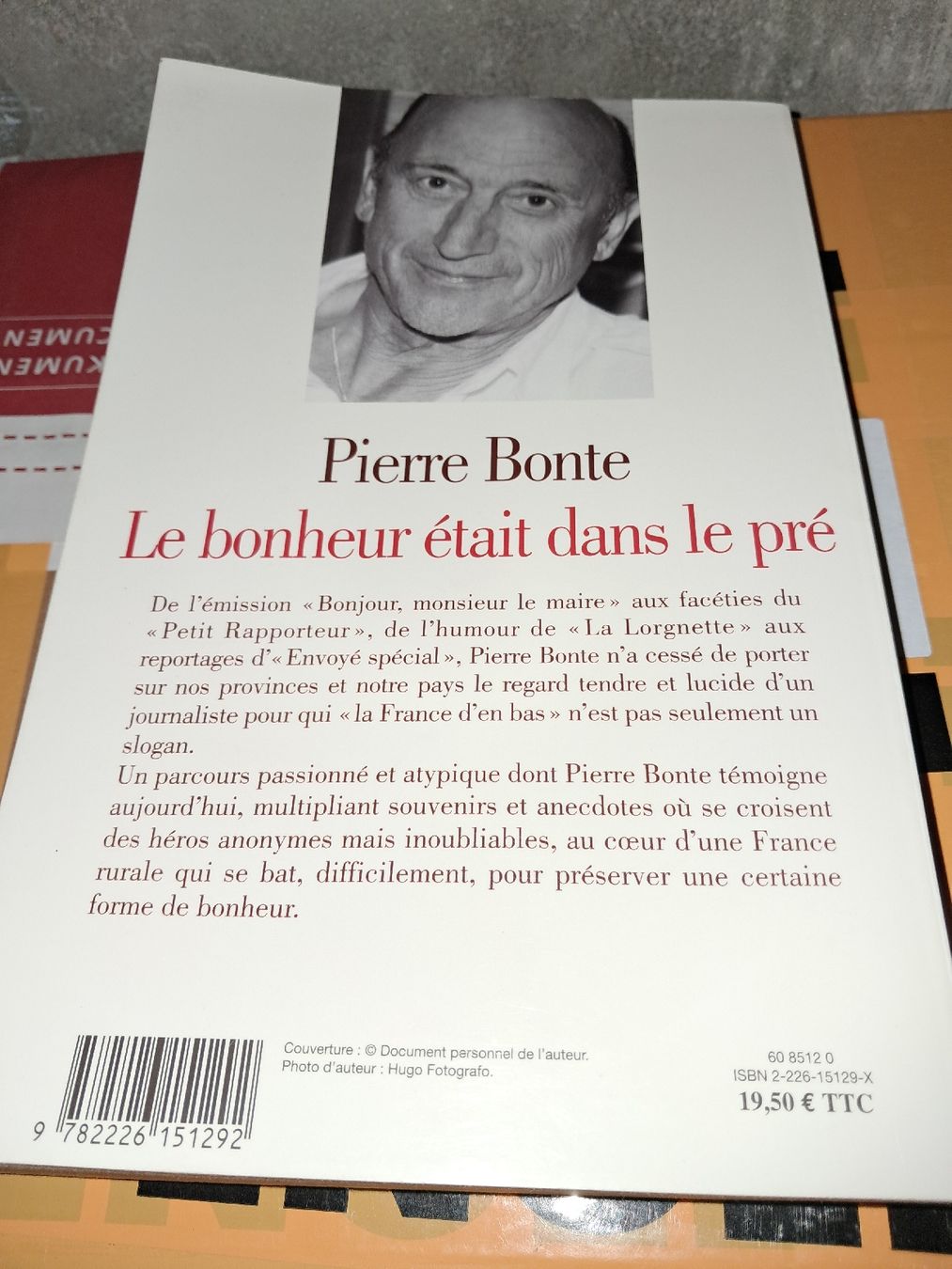 Bücher: Pierre Bonte le bonheur était dans le pré – Gebraucht aus Le locle von juliensaran 2