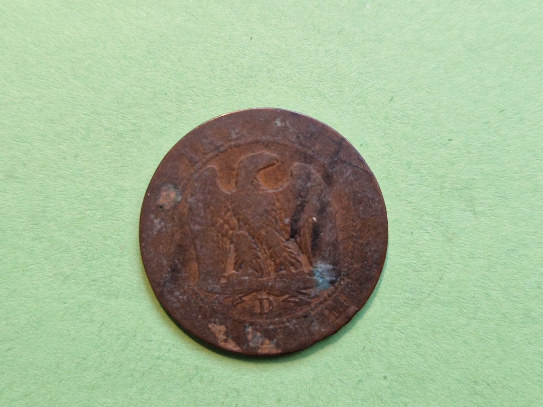 Tutti le monete: Frankreich 5 Centimes 1854 und 10 Centimes 1855 – Usato da MUEHLAU venduto da ibo_5c7d 1