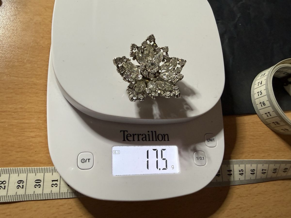 Spille & Fermagli: Schöne Vintage-Kristall-Brosche – Usato da Lamone venduto da LaCantinaMagica 7