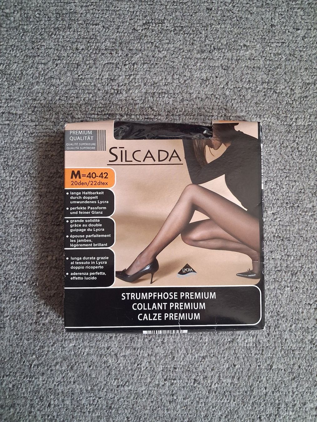 Calze & Collant: Neue Strumpfhose Silcada Premium, M, schwarz – Nuovo e nell'imballaggio originale da Wald ZH venduto da e8e