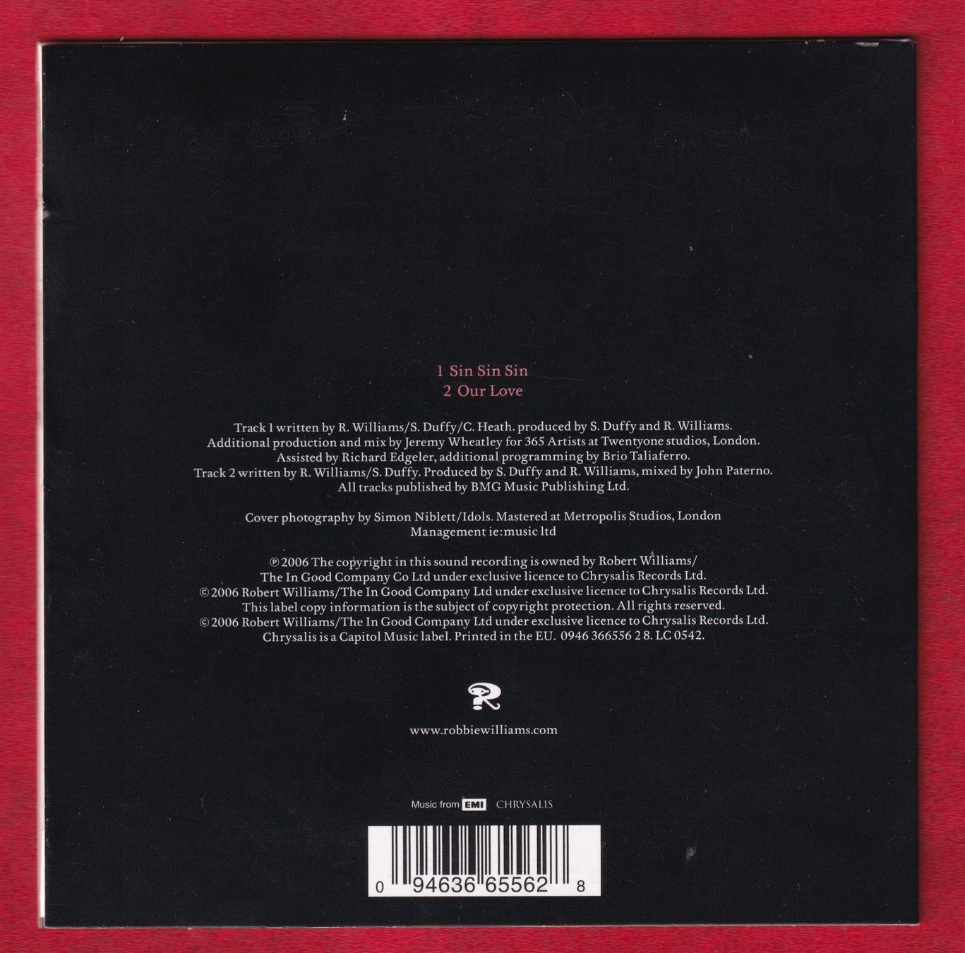 CD: Robbie Williams - Sin Sin Sin (CD-Single) – Usato da Zürich venduto da Pfluftl2000 1