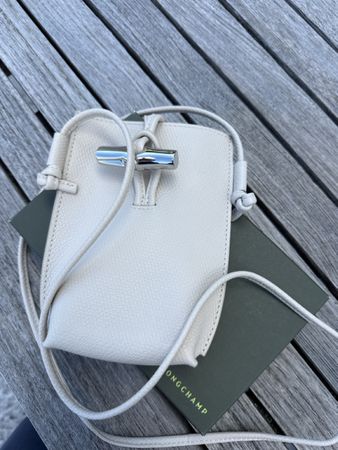Longchamp „le Roseau“ kreideweiss Neuwertig