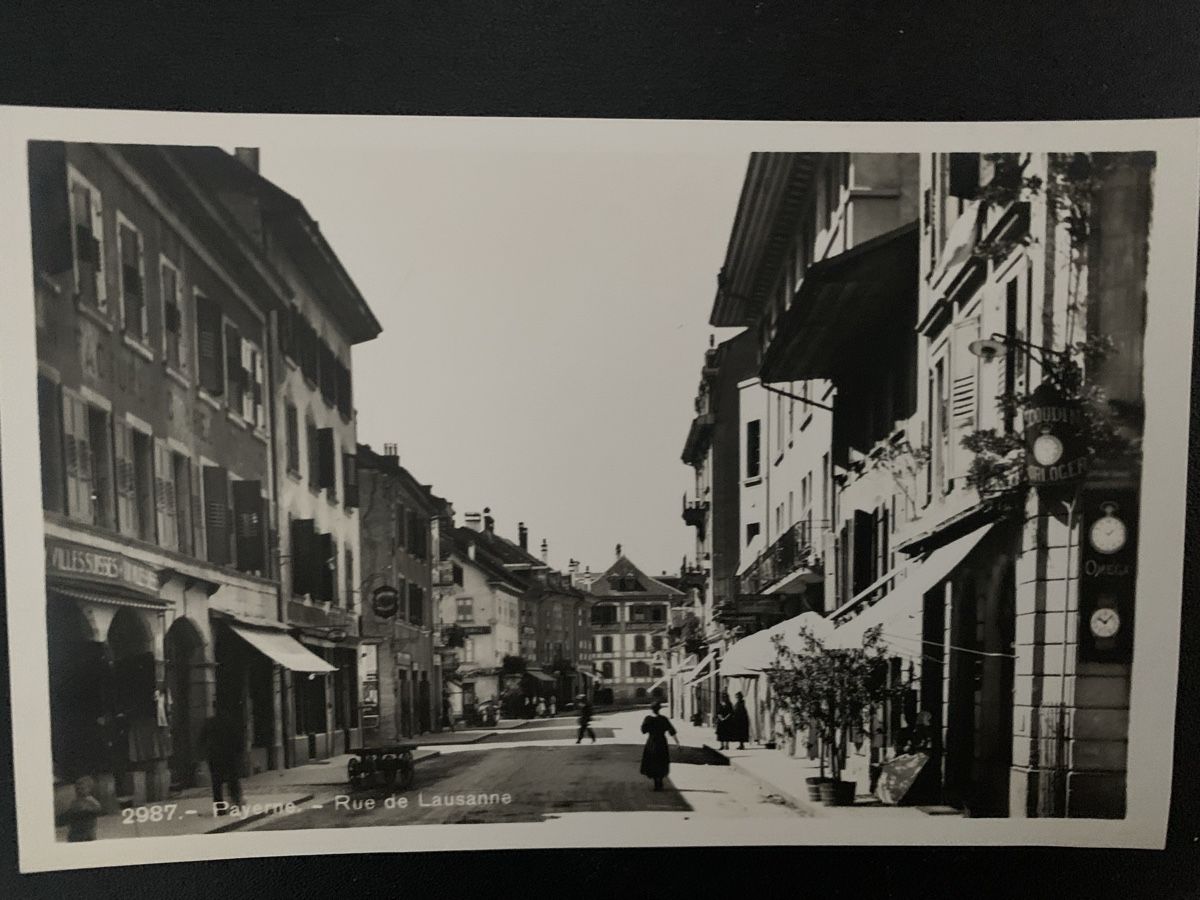 Ansichtskarten: Payerne rue de Lausanne 2987 – Gebraucht aus Cousset von Agorboss