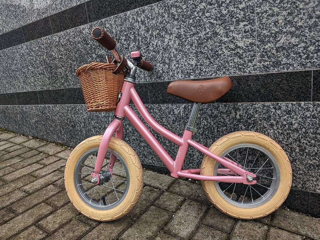 Siech Fahrzeuge für Kinder: Draisienne Siech Cycles 12" rose – Gebraucht aus Lausanne von Salafred