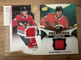 2 x Game Jersey Card Victor Ejdsell