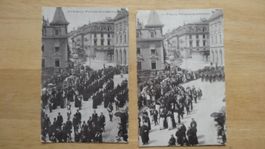 2 cartes postales anciennes de Fribourg, Suisse