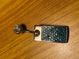 Piercing Bauchnabel Silber 925 Schmuck Zirkonia Swarovski