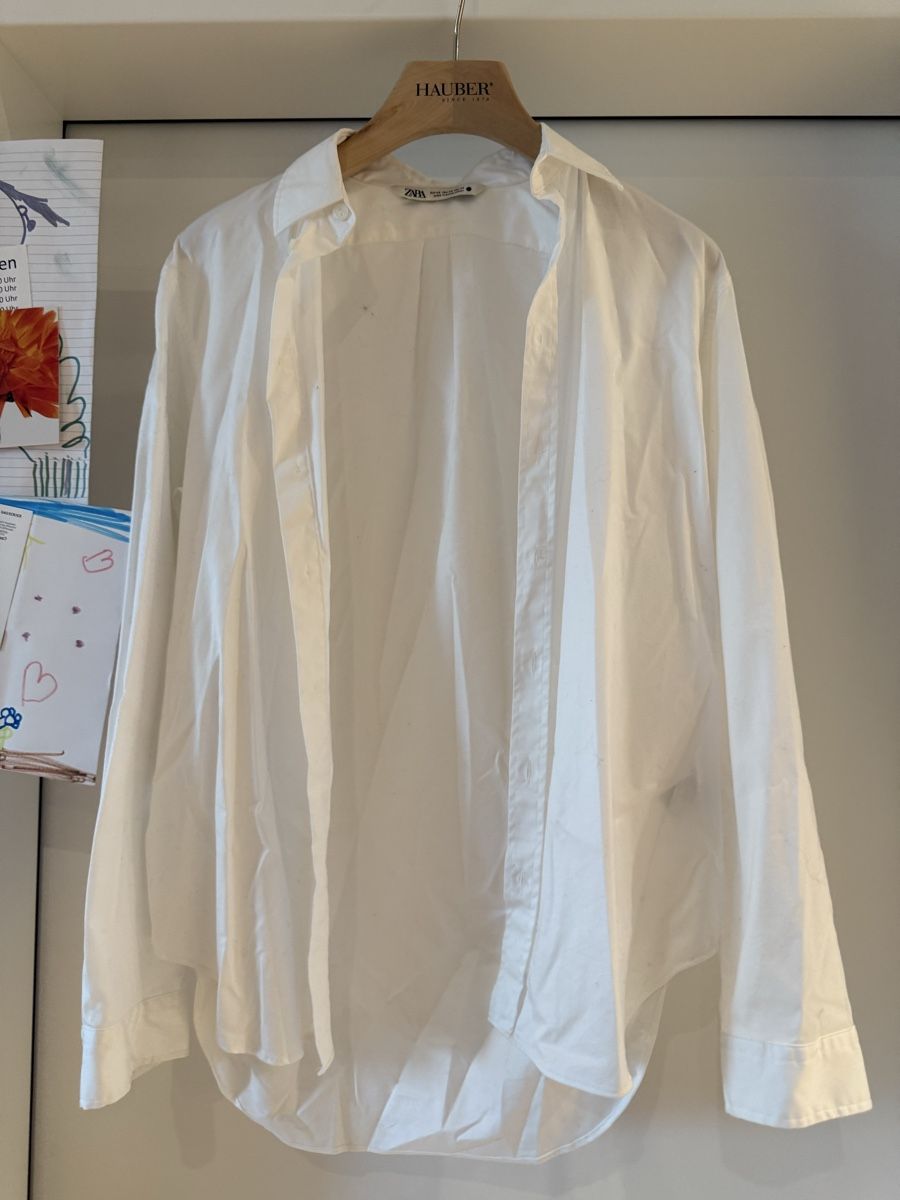 Zara Camicette: Zara Bluse, Oversize, Weiss, Gr. XS – Usato da Volketswil venduto da habibeoez