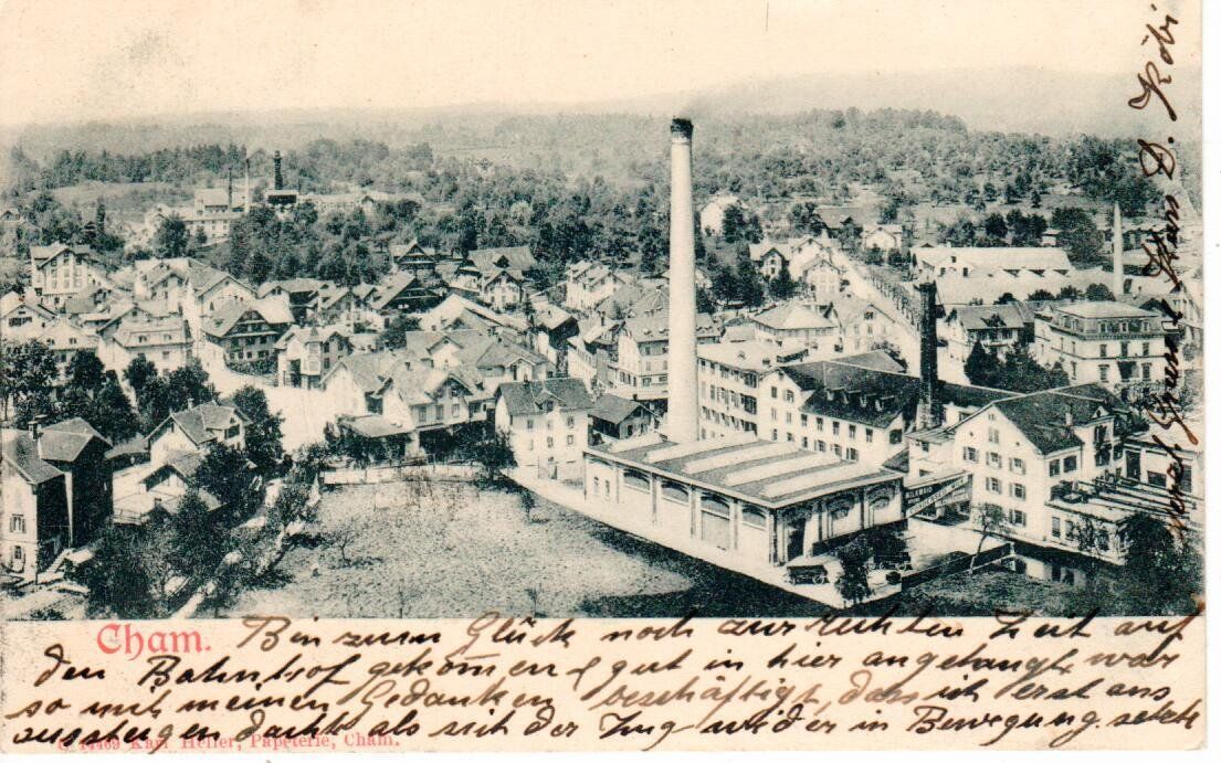 Cartoline postali: Cham 1903 – Usato da Wolhusen venduto da Curver9