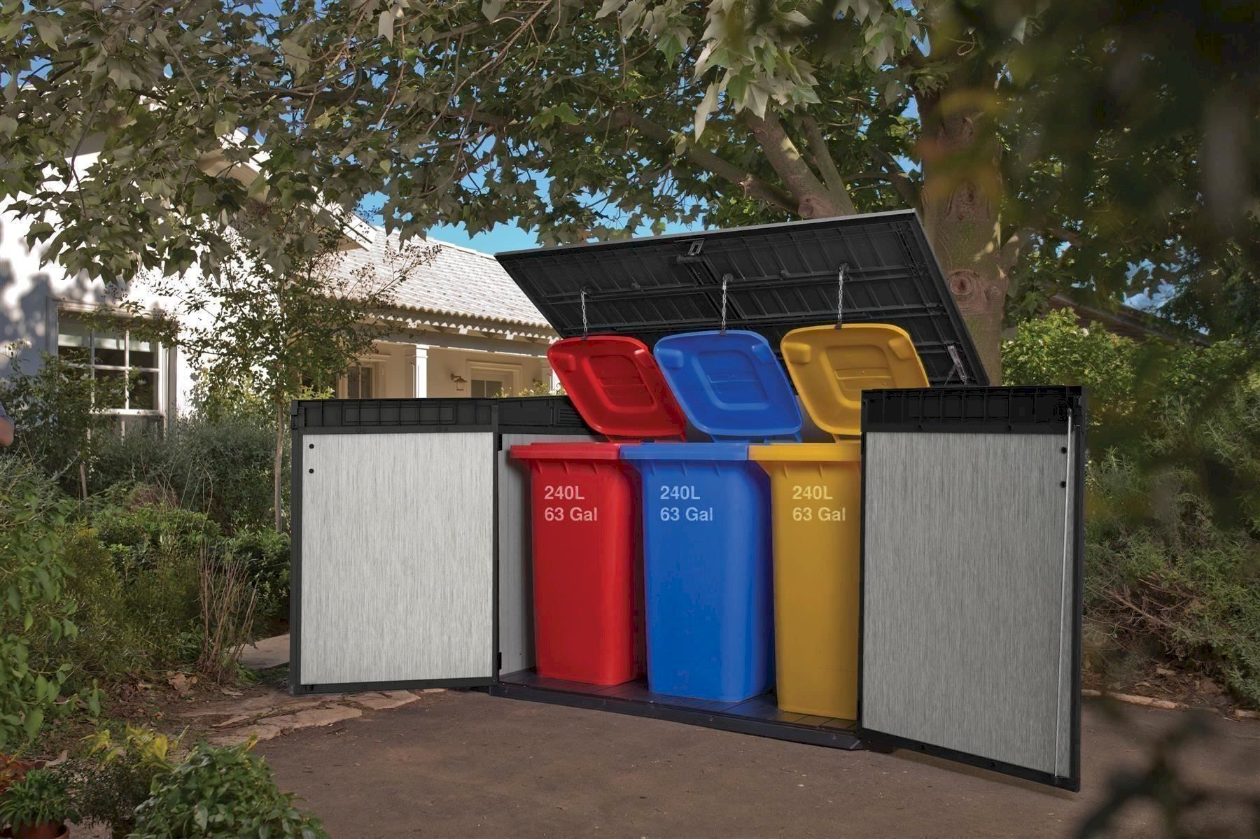 Keter Auflagenboxen: KETER GRANDE STORE Mülltonnenbox 2100 – Neu und originalverpackt aus Bottighofen von zaap 4