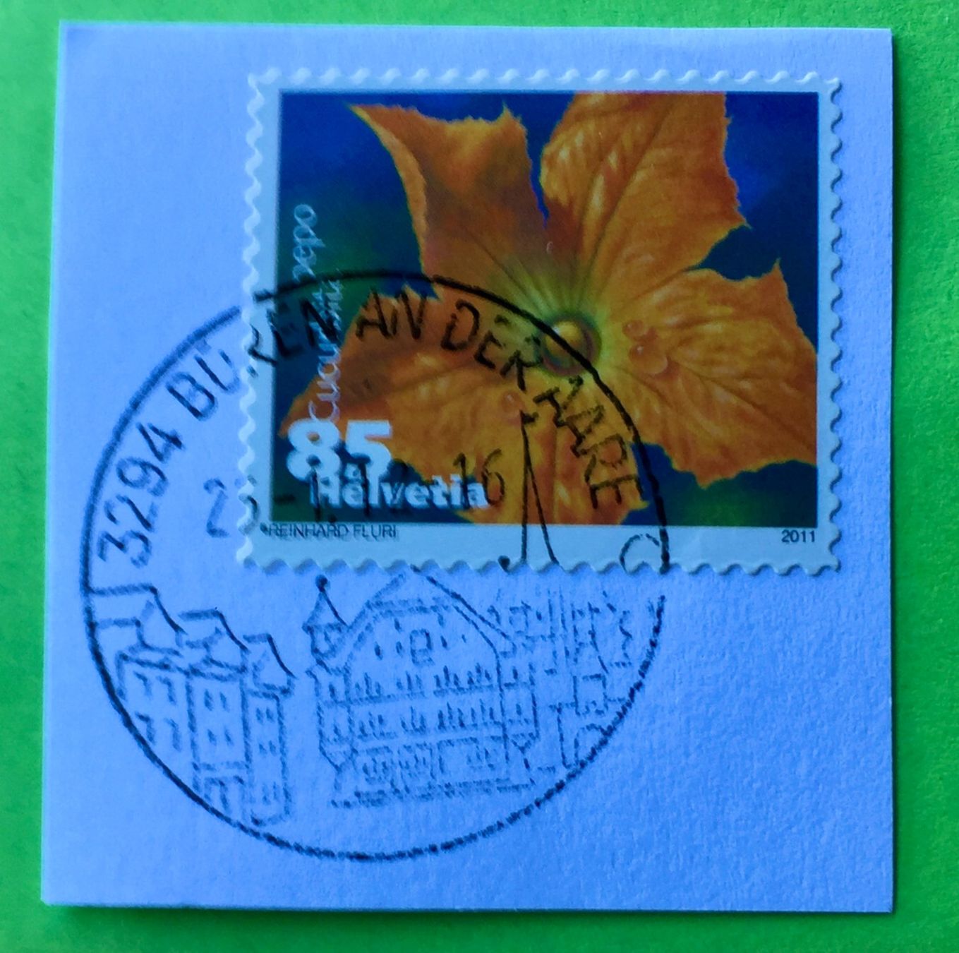 Tutti i francobolli: Nr.1376 Dauermarken Gemüseblüten 2011 mit Stempelt Zucchini – Usato da Aarau venduto da Billa007