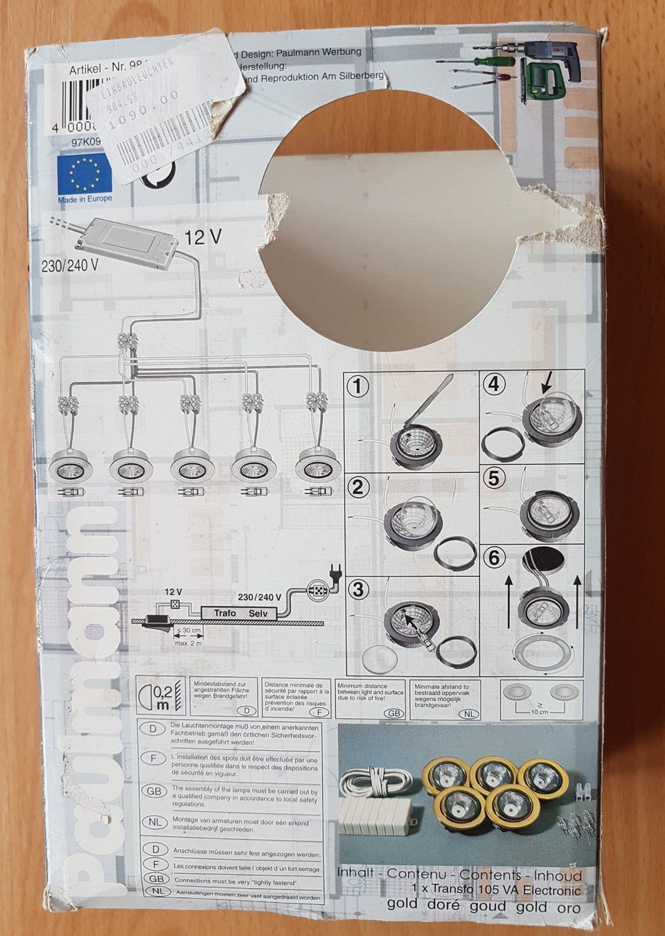 Paulmann Lampade: 5 x HALOGEN-SPOT PAULMANN (NEU) – Nuovo e nell'imballaggio originale da Sax venduto da prinzenrollen 4