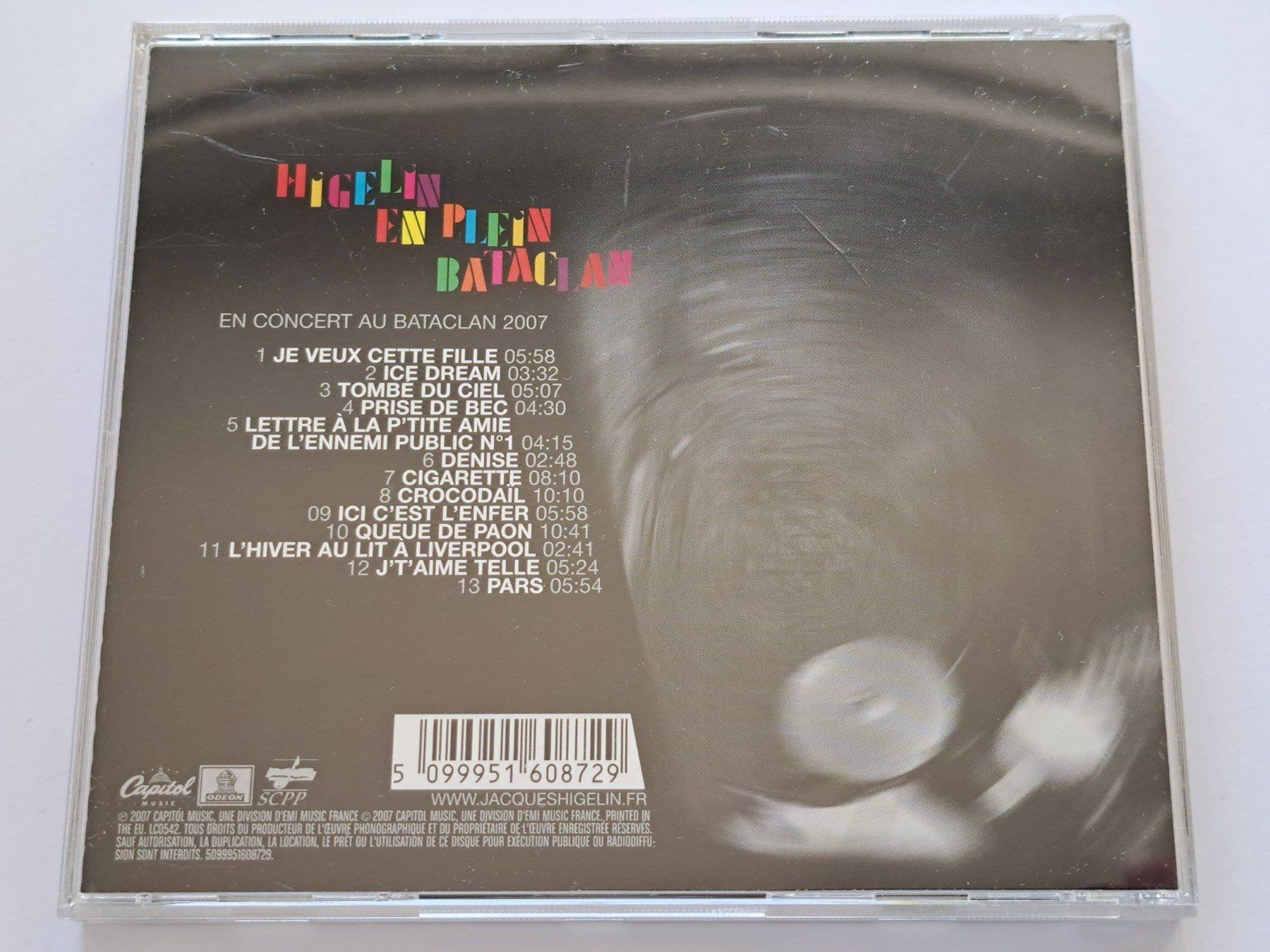 CD: Cd Higelin - Live en plein Bataclan  – Usato da Pully venduto da bro_n52j 1