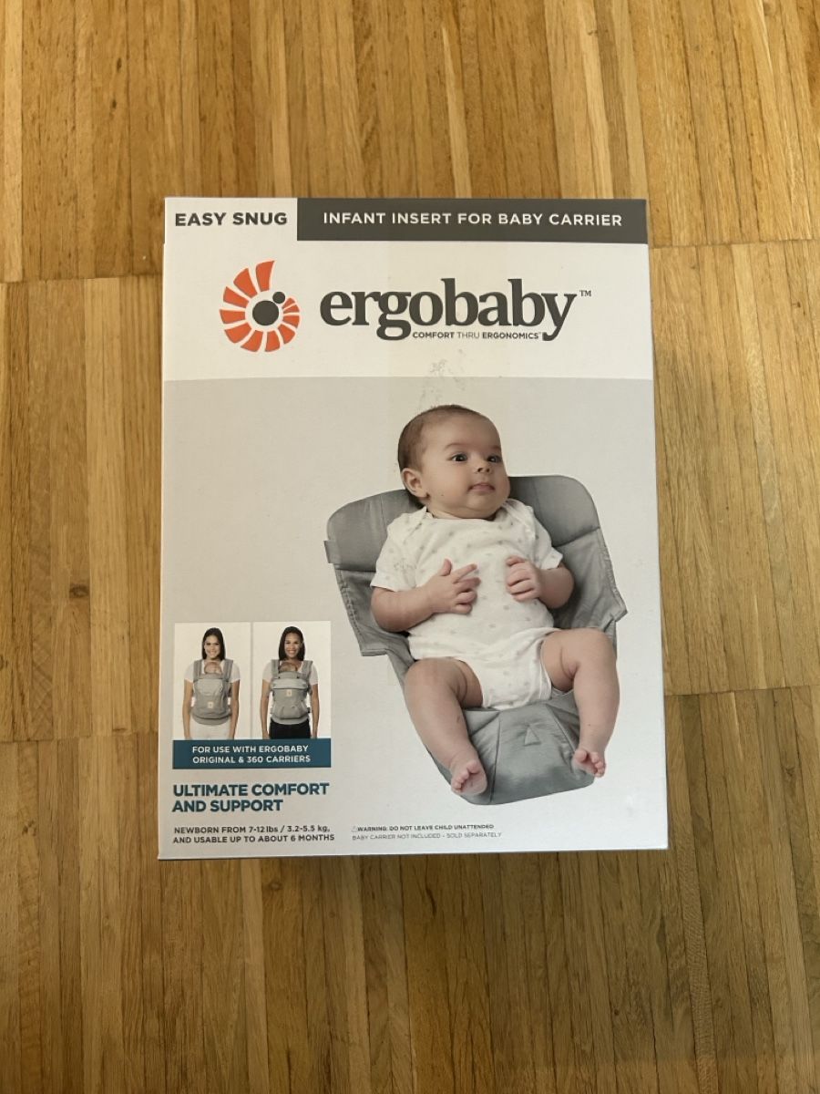 Ergo Baby Marsupi portabebè: Ergobaby Easy Snug Infant Insert – Nuovo (secondo la descrizione) da Nussbaumen AG venduto da coo_z6ls