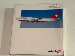 Herpa Flugzeugmodell Boeing 747-357 Swissair 1:500