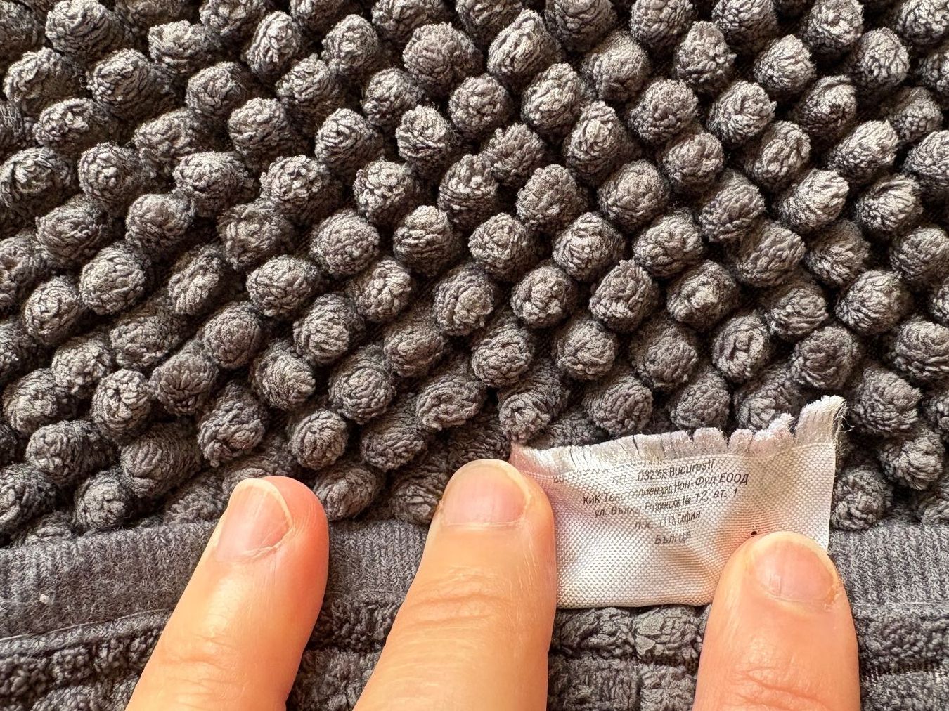 Tappeti: 2 bathmats in chenille dark grey – Nuovo (secondo la descrizione) da Adliswil venduto da fashionholic 6