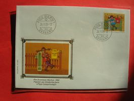 Pro Juventute 1984 Kinderbüchern Pippi Langstrumpf, ET Brief