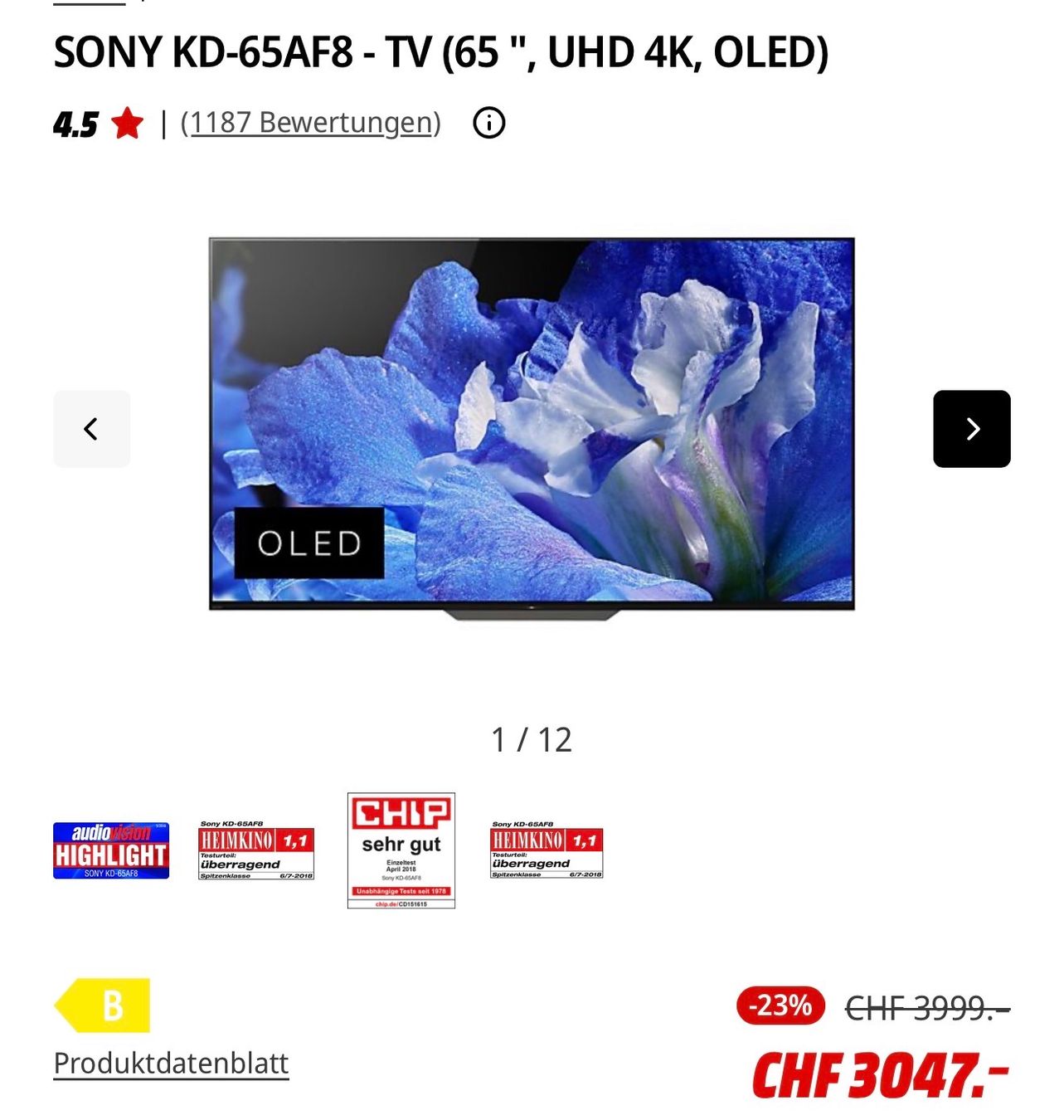Sony Fernseher: TV – Gebraucht aus St. Gallen von Adler-81 1