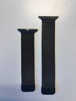Bracelet milanais noir pour Apple Watch, compatible 38-42 mm