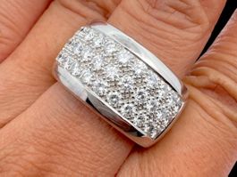 Brillanten 2.7c Ring 18k Weissgold Grösse 54 *S2262