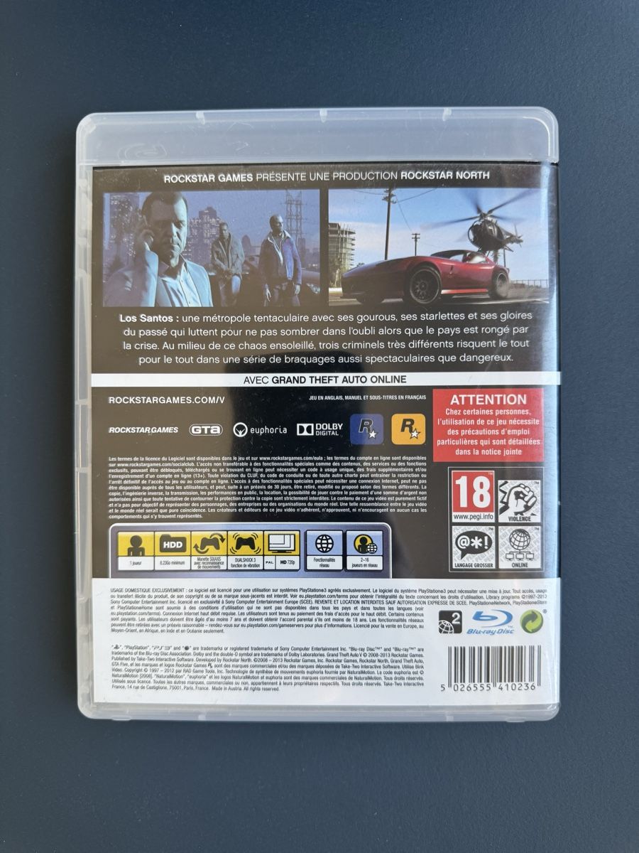 Jeux: Grand Theft Auto V PS3 – D'occasion à Spiegel b. Bern par Desisk44 1
