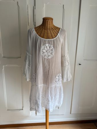 GIACOMO CINQUE - Hippie Kleid weiss