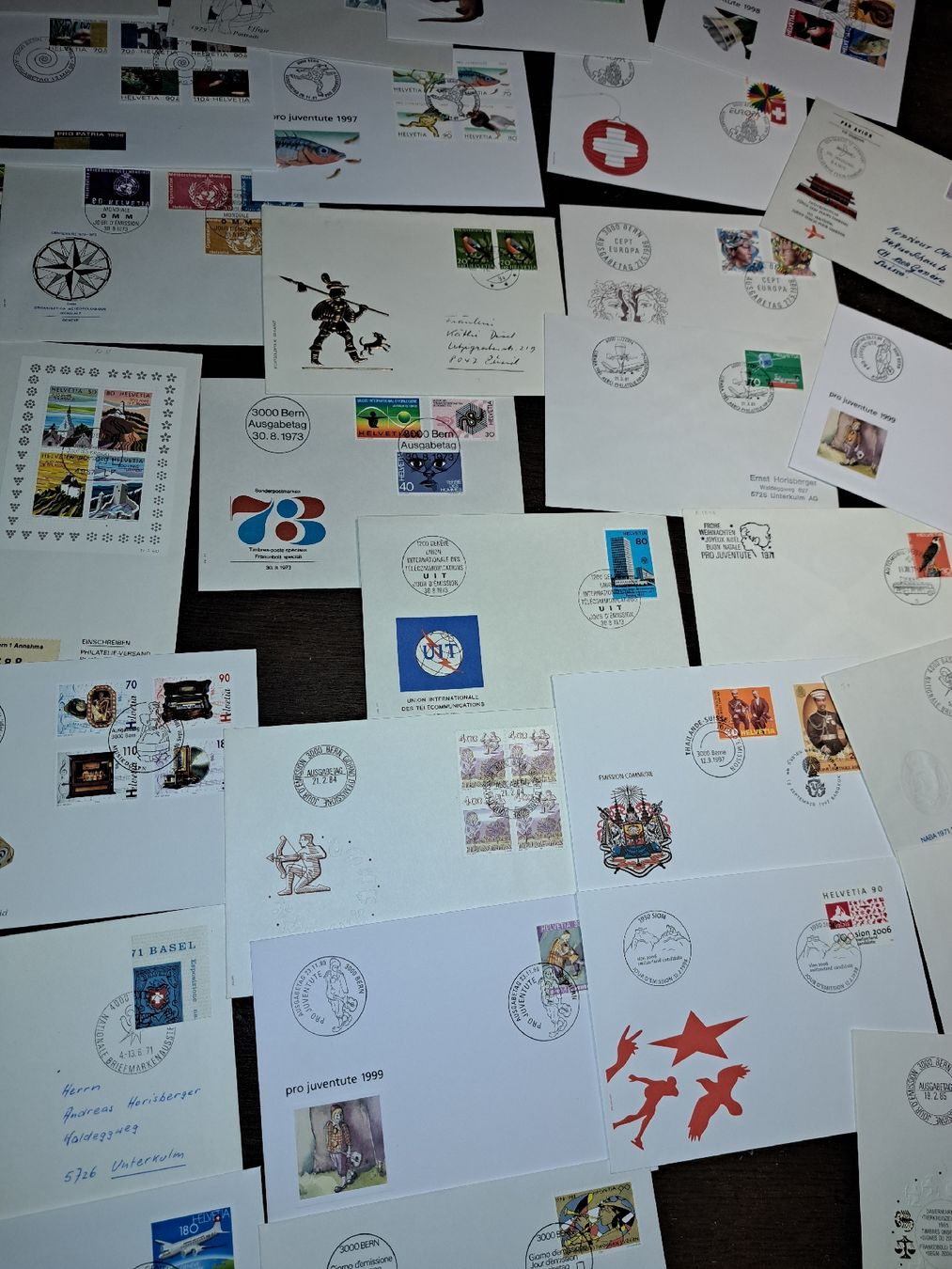 Tutti i francobolli: Alte Briefe-Sammlung: Schweiz Briefmarken  – Usato da Kölliken venduto da Upcycling-by-Mc-TAM 8
