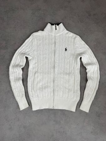 Ralph Lauren Cable Knit Zipper Pullover - Grösse: S | Vinta