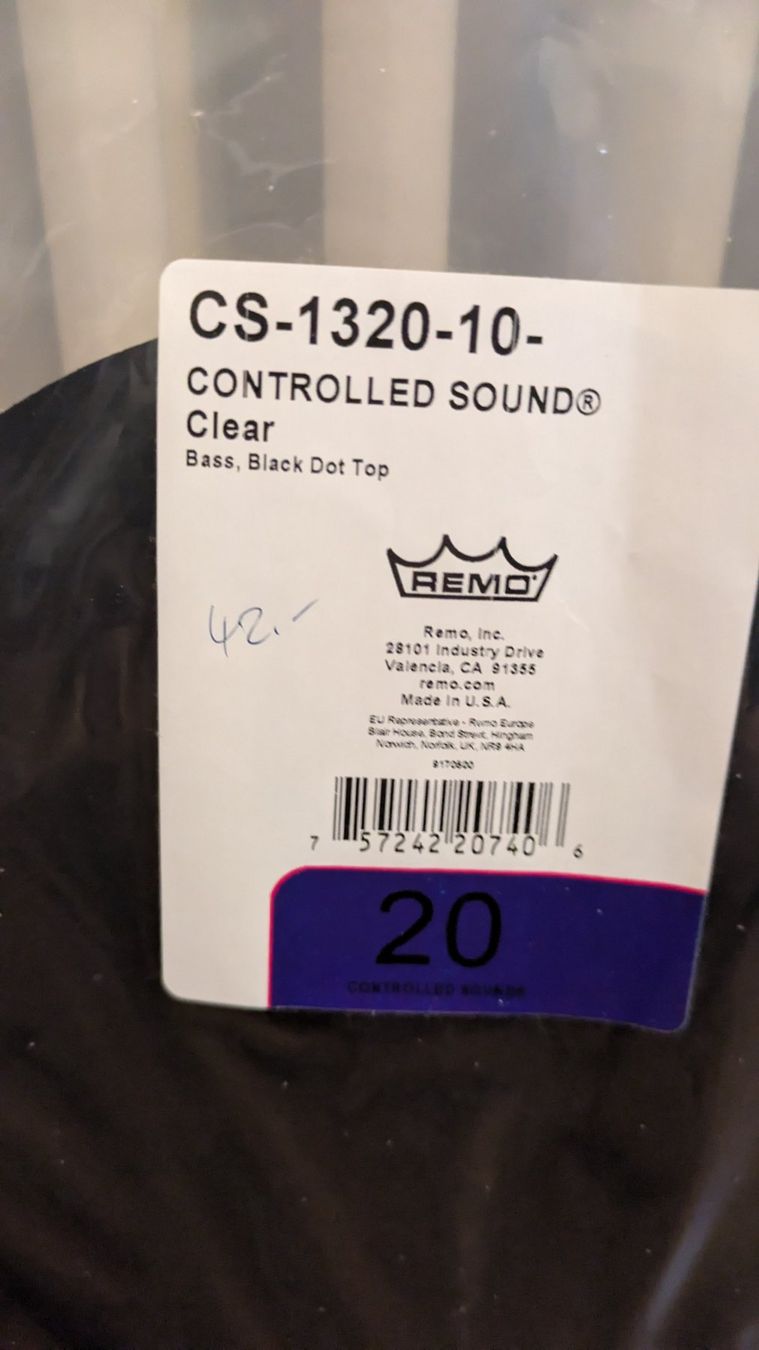 Musikinstrumente: Remo Controlled Sound Clear 10 CS031010 (clear) – Neu und originalverpackt aus Steinen von beatstick 1